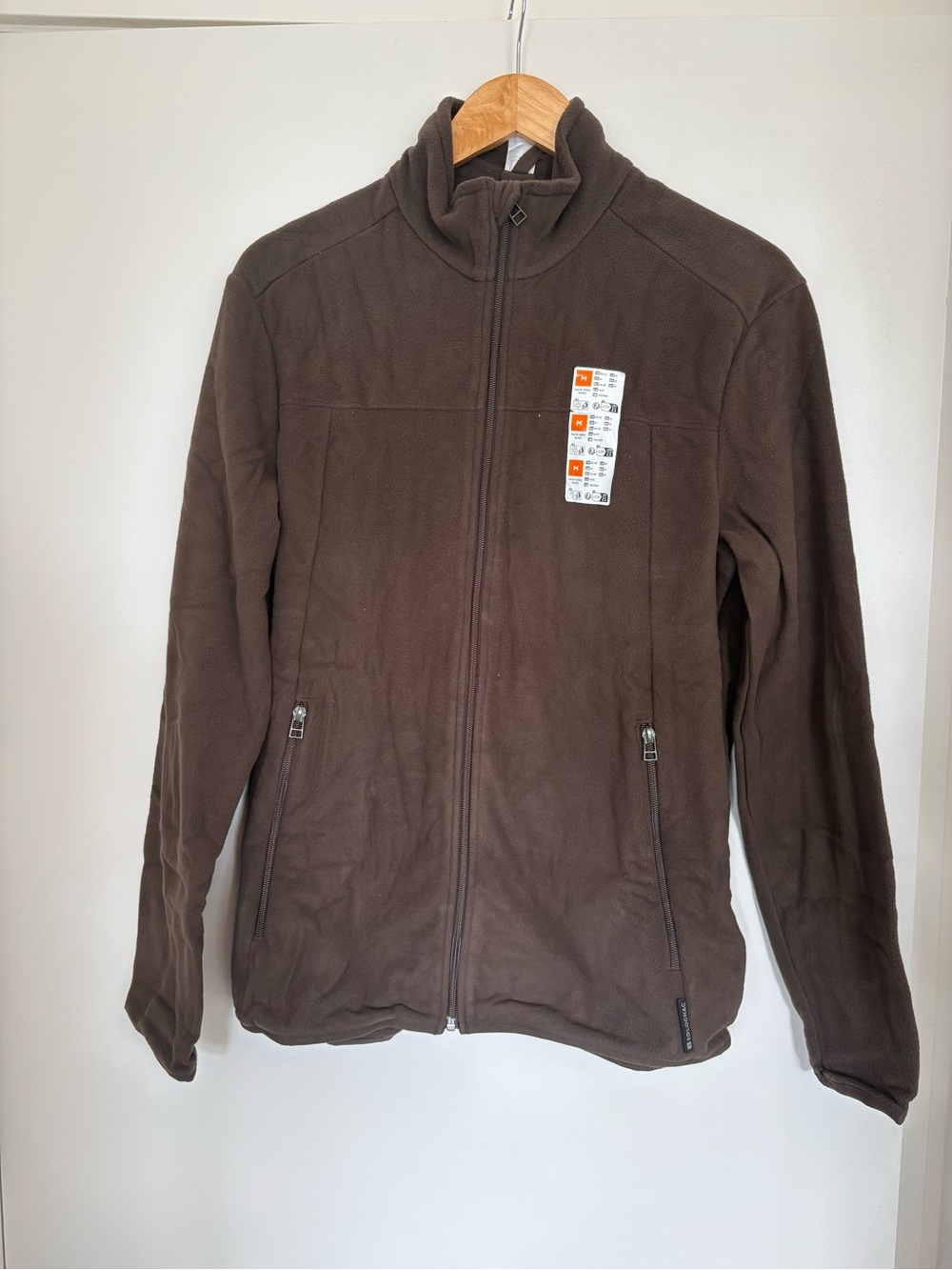 New Decathlon Brown Full-Zip Fleece Jacket